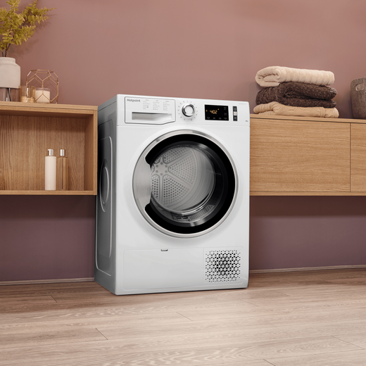 Hotpoint ActiveCare NTM1182XBUK 8Kg Heat Pump Tumble Dryer - White - A++ Rated
