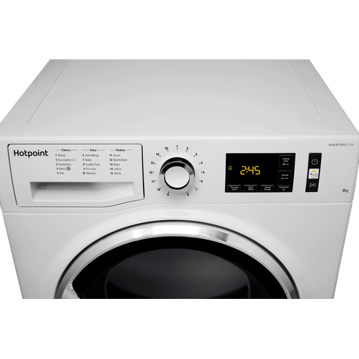 Hotpoint ActiveCare NTM1182XBUK 8Kg Heat Pump Tumble Dryer - White - A++ Rated