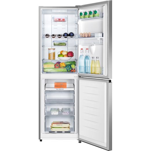 Hisense Freestanding 182cm High E Rated 50/50 Fridge Freezer - Stainless Steel - RB327N4WCE