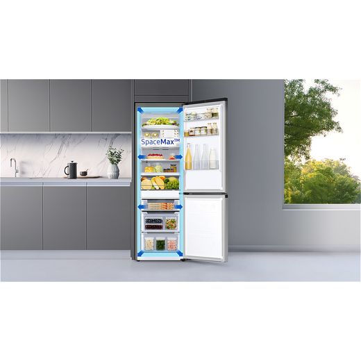 Samsung Series 6 Freestanding 185cm High E Rated 70/30 Fridge Freezer - Silver - RB34C600ESA