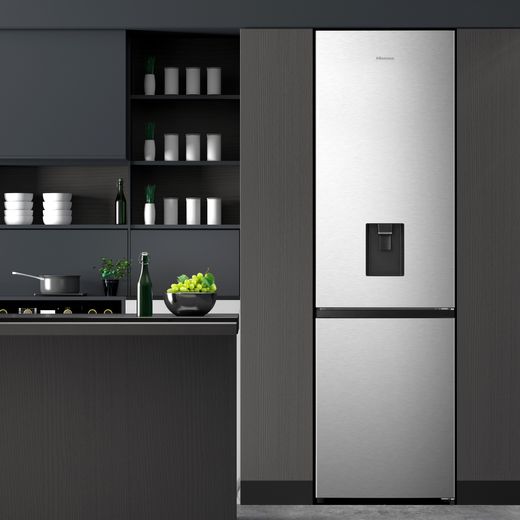 Hisense Freestanding 200cm High E Rated 60/40 Fridge Freezer - Stainless Steel - RB435N4WCE