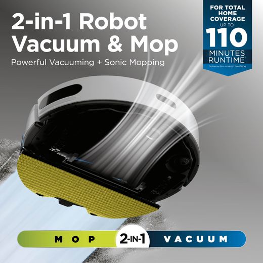Shark Matrix Plus 2-in-1 RV2620WAUKWH Robotic Vacuum Cleaner - Silver