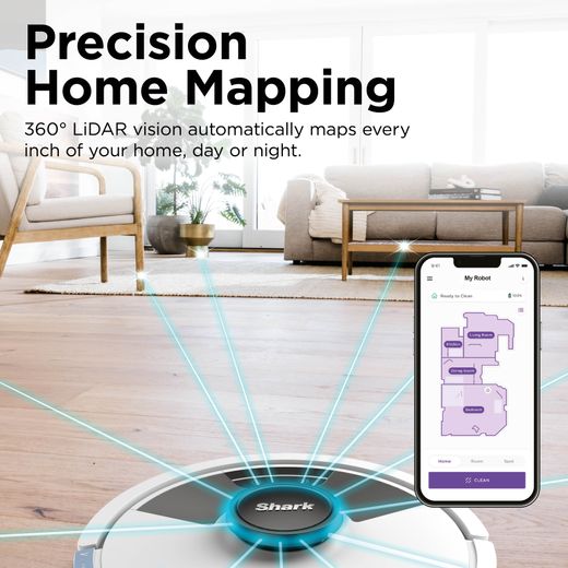 Shark Matrix Plus 2-in-1 RV2620WAUKWH Robotic Vacuum Cleaner - Silver