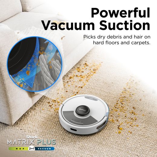 Shark Matrix Plus 2-in-1 RV2620WAUKWH Robotic Vacuum Cleaner - Silver