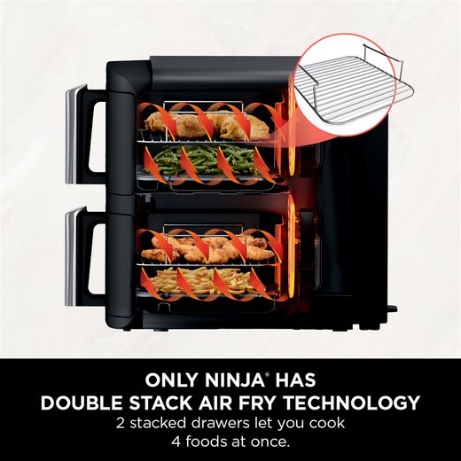 Ninja Double Stack SL300UK Air Fryer - Black