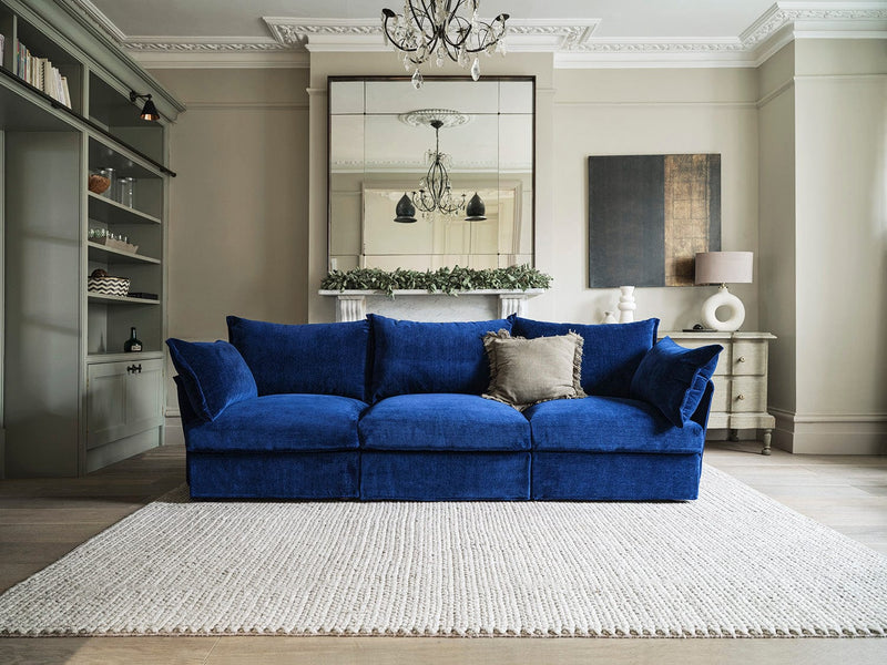 Model 06 3 Seater Sofa Faux Leather Chestnut