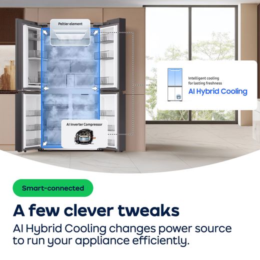 Samsung Series 7 SpaceMax™ RS70F66KCTEU American Fridge Freezer - Silver