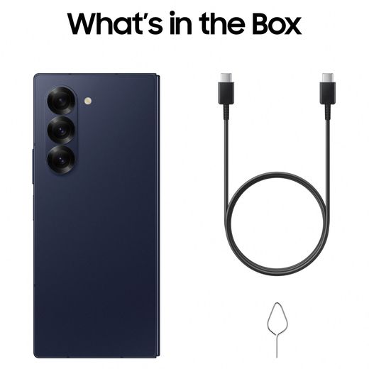 Samsung Galaxy Z Fold6 5G 1TB Folding Smart Phone in Navy