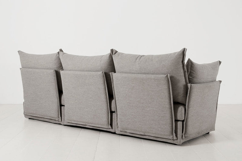 Model 06 3 Seater Sofa Faux Leather Chestnut