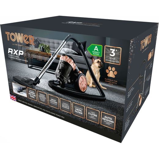Tower T102000BLGPETS Cylinder Vacuum Cleaner