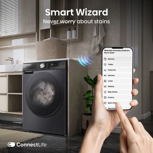 Hisense 5S Series WD5S1045BB Washer Dryer - Black