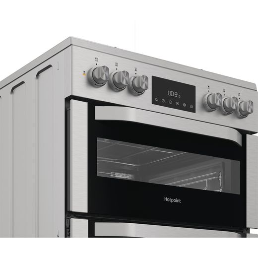 Hotpoint HDD6GDC2WX Freestanding Dual Fuel Cooker - Stainless Steel