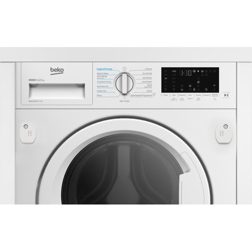 Beko SteamCure WDIK754411 Built In Washer Dryer - White