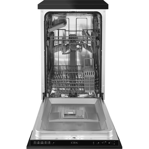 CDA SCD4509 Built In Slimline Dishwasher - Black
