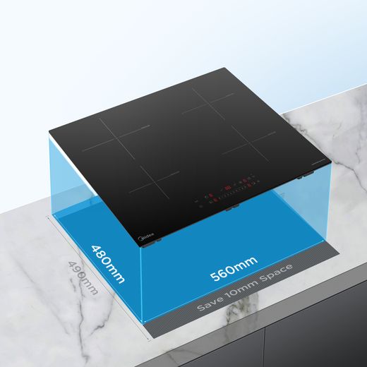 Midea Even Pro MIH744E325GK Built In Induction Hob - Black