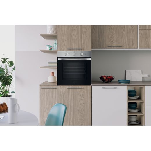 Indesit IO 232H X UK Built In Electric Single Oven - Stainless Steel - A Rated