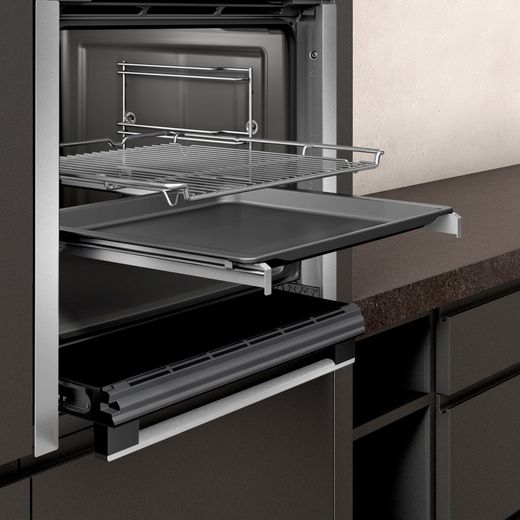 NEFF N50 Slide & Hide® Built In Electric Single Oven - Stainless Steel - A Rated