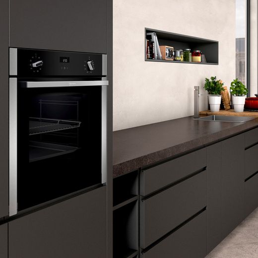 NEFF N50 Slide & Hide® Built In Electric Single Oven - Stainless Steel - A Rated