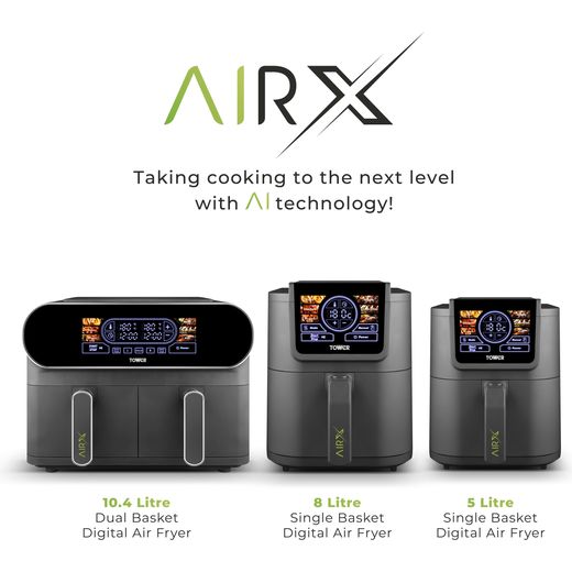 Tower AirX AI 8L T17158 Air Fryer - Black