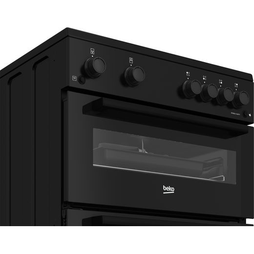 Beko 60cm Gas Cooker - Black - A+ Rated