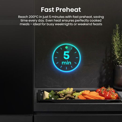 Hisense Hi2 HIPK2PBN60G1 Built In Single Oven & Gas Hob - Black