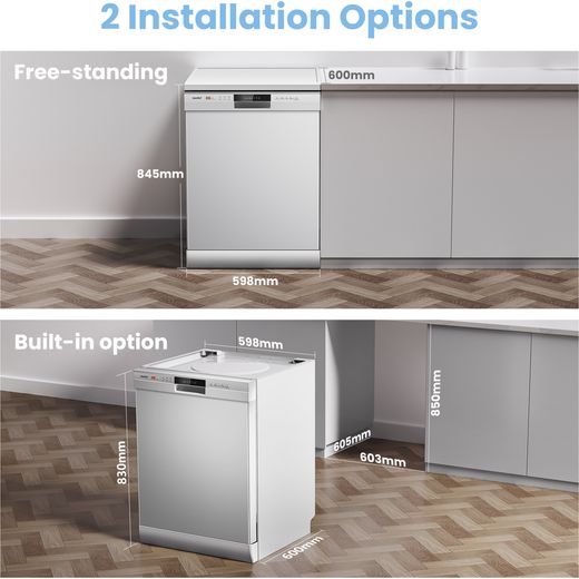 Comfee CDWPF1201PW-UK Full Size Dishwasher - White