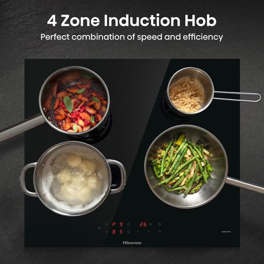 Hisense Hi6 HIPKD4AX60IND1 Built Under Electric Double Oven - Black / Stainless Steel