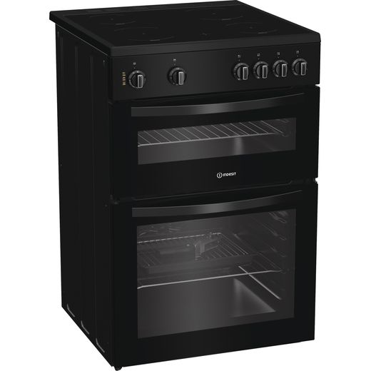 Indesit ITE6VMB Freestanding Electric Cooker - Black