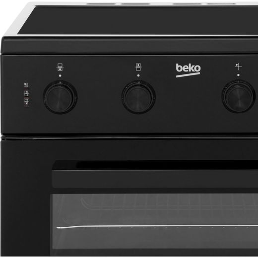 Beko 60cm Electric Cooker with Ceramic Hob - Black - A Rated