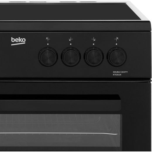 Beko 60cm Electric Cooker with Ceramic Hob - Black - A Rated