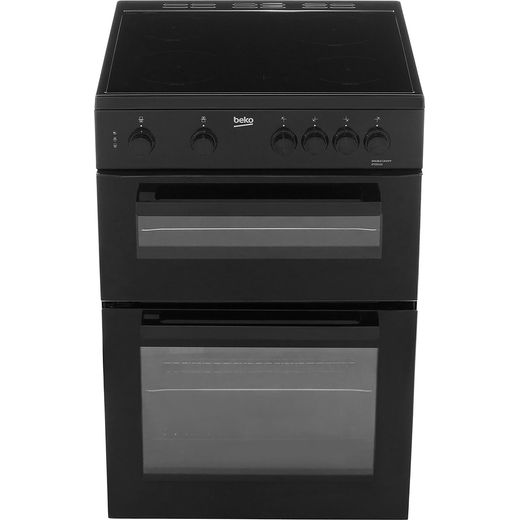 Beko 60cm Electric Cooker with Ceramic Hob - Black - A Rated