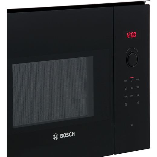 Bosch Series 4 BFL523MB0B 20 Litre 38cm High, Built In Small Microwave - Black