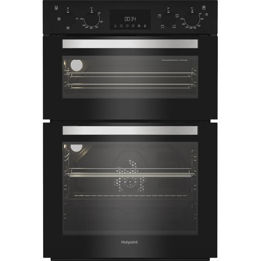 Hotpoint DIH 10D B Built In Electric Double Oven - Black