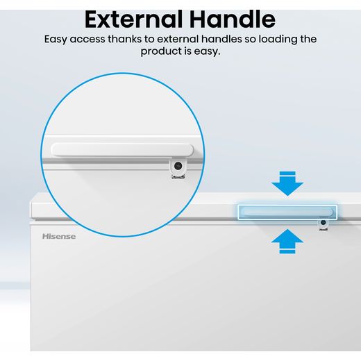 Hisense FC650D4AWLYE Chest Freezer - White