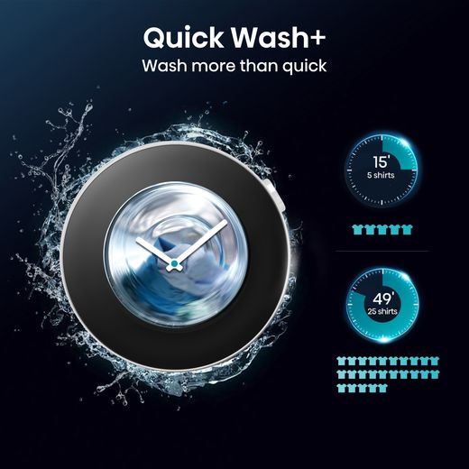 Hisense 5S Series WD5S1045BB Washer Dryer - Black