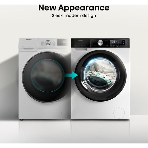 Hisense 3S Series 9Kg / 6Kg Washer Dryer - White - D Rated