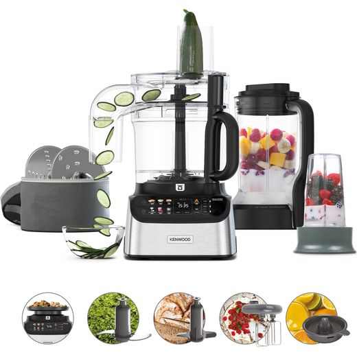 Kenwood MultiPro One Touch FDM73.850SS Food Processor - Black / Chrome