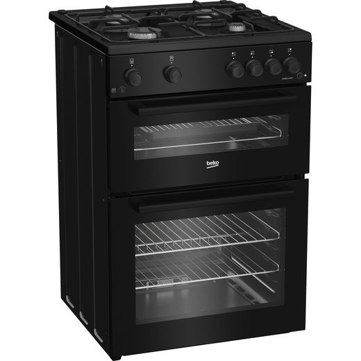 Beko 60cm Gas Cooker - Black - A+ Rated