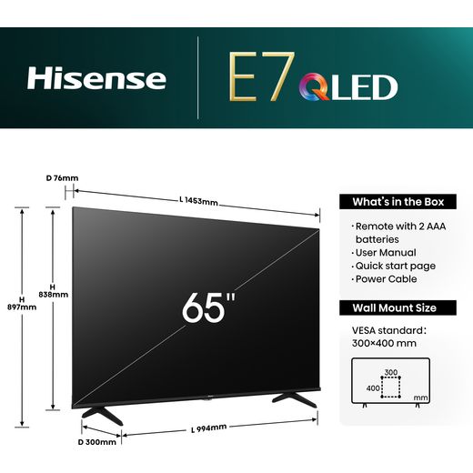 Hisense E7NQTUK 65