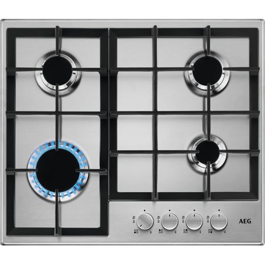 AEG HGE64200SM Built In Gas Hob - Stainless Steel
