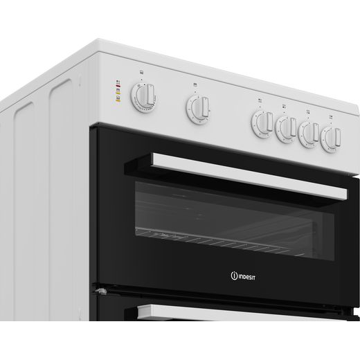 Indesit 60cm Electric Cooker with Ceramic Hob - White - A Rated