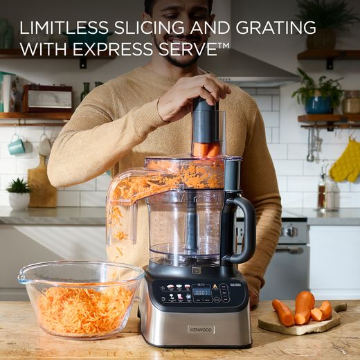 Kenwood MultiPro One Touch FDM73.850SS Food Processor - Black / Chrome