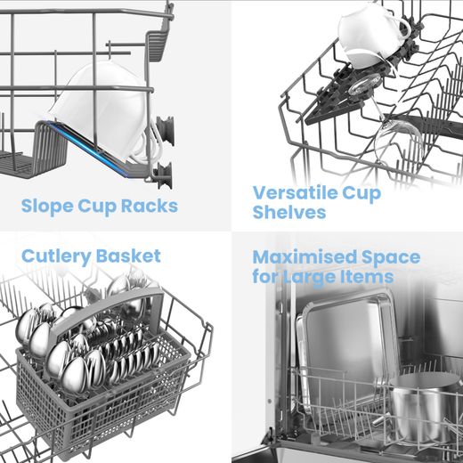Comfee CDWPF1201PW-UK Full Size Dishwasher - White
