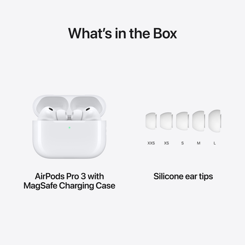 Apple AirPods Pro (3rd generation) , True Wireless Stereo (TWS), Calls/Music/Sport/Everyday, Headset, White