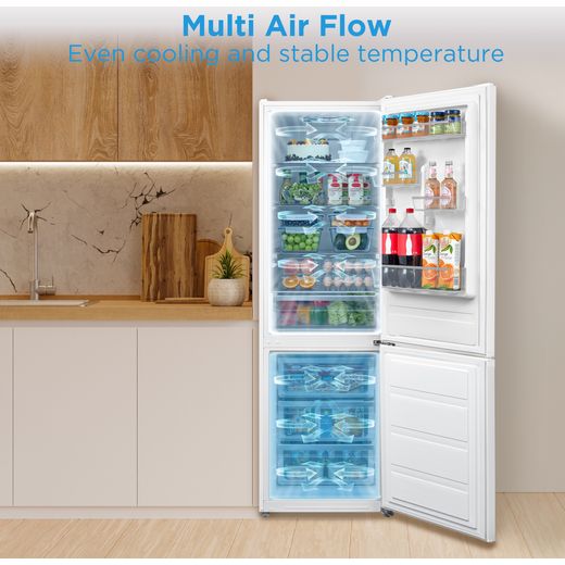 Midea Freestanding 188cm High D Rated 60/40 Fridge Freezer - White - MDRB424FGD01O
