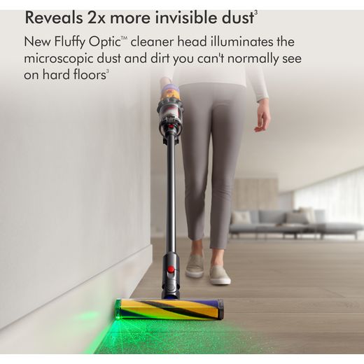 Dyson V12 Detect™ 630917-01 Cordless Vacuum Cleaner - Nickel / Yellow
