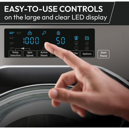 Hoover H-WASH 400 Pro BH4S69M6DB9BJ-80 9Kg Washing Machine with 1600 rpm