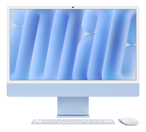 Apple iMac 24-inch with Retina 4.5K display: M4 chip with 10?core CPU and 10?core GPU, 16GB, 256GB SSD - Blue, 59.7 cm (23.5