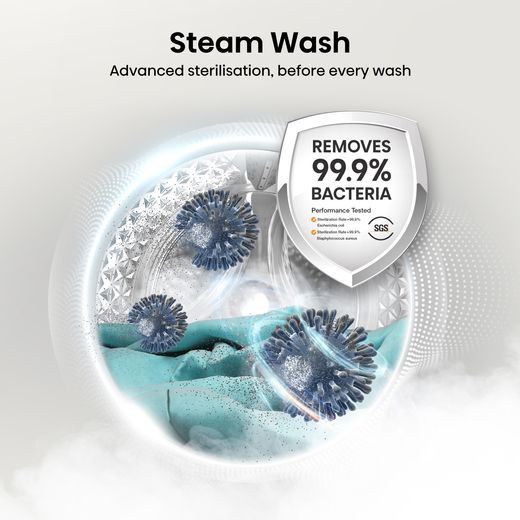 Hisense 3S Series 9Kg / 6Kg Washer Dryer - White - D Rated