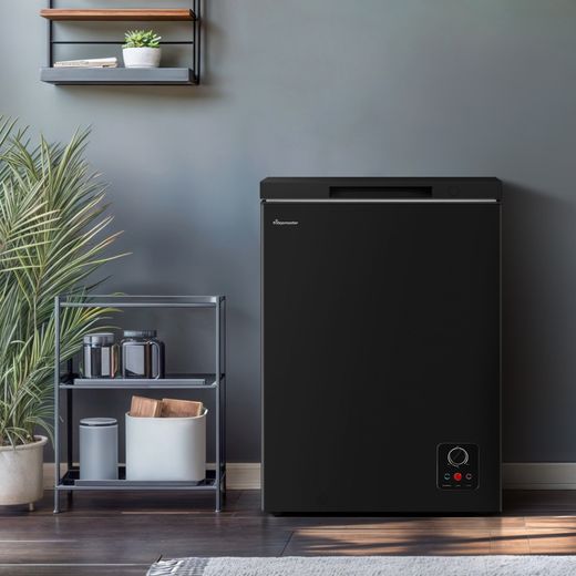 Fridgemaster MCF100EB Chest Freezer - Black